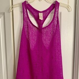 Fuschia Bathing Suit Cover